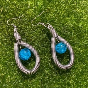 Handmade wire wrap earrings